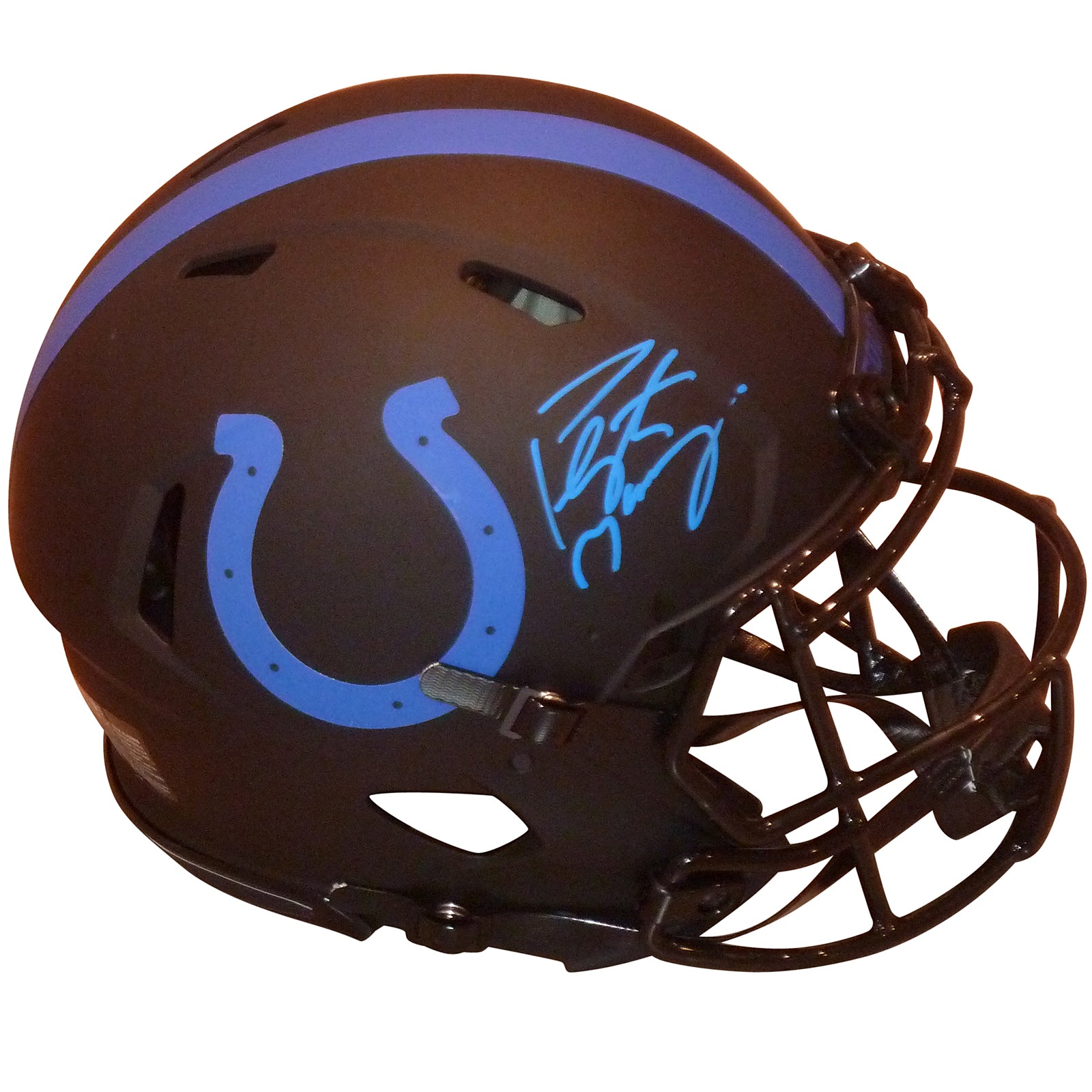 Peyton Manning Autographed Indianapolis Colts (ECLIPSE Alternate) Authentic Helmet - Fanatics