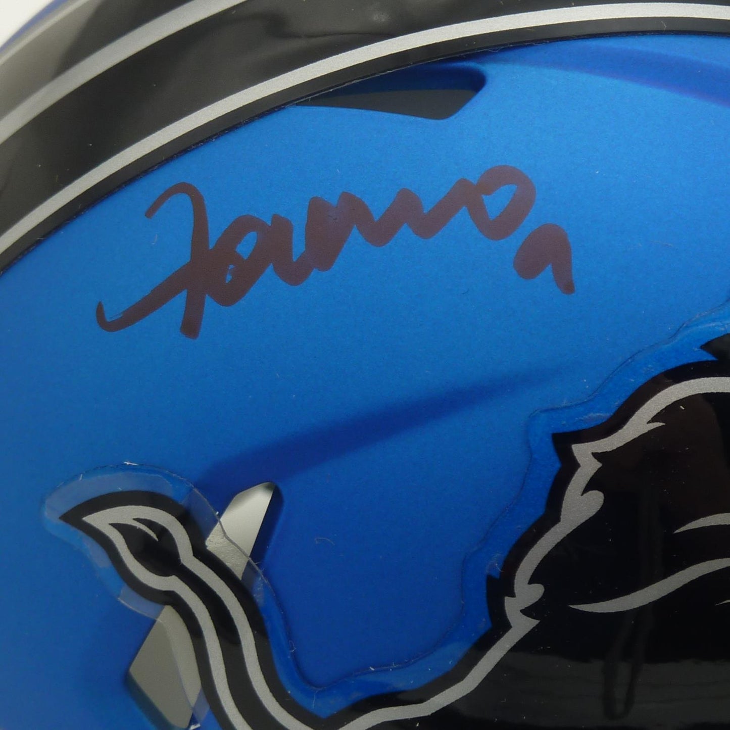 Jameson Williams Autographed Detroit Lions (2024 Alternate) Mini Helmet - Beckett