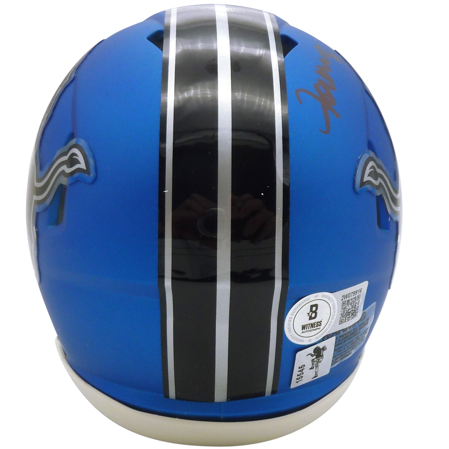 Jameson Williams Autographed Detroit Lions (2024 Alternate) Mini Helmet - Beckett