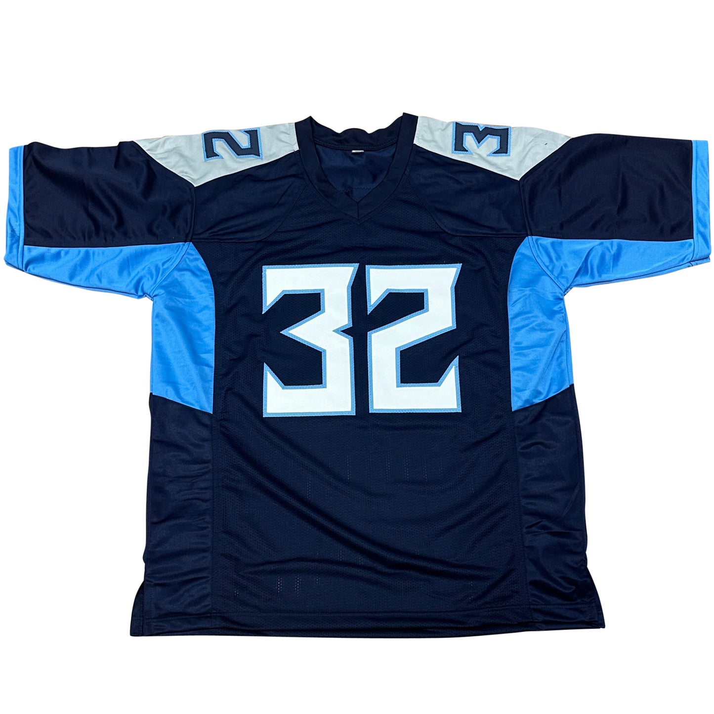 Tyjae Spears Autographed Tennessee (Navy Blue #32) Custom Jersey - Beckett