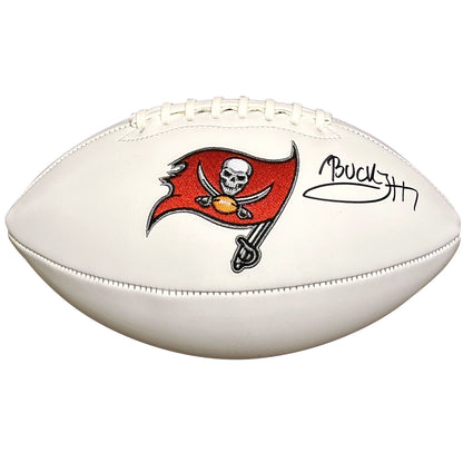 Bucky Irving Autographed Tampa Bay Buccaneers Logo Football - Beckett