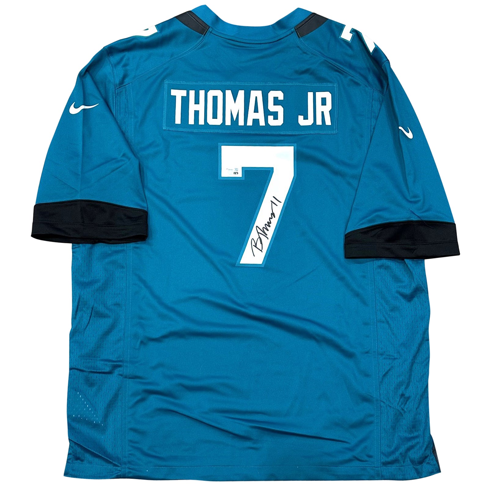 Brian Thomas Jr. Autographed Jacksonville Jaguars (Teal #7) Nike Jersey - Fanatics