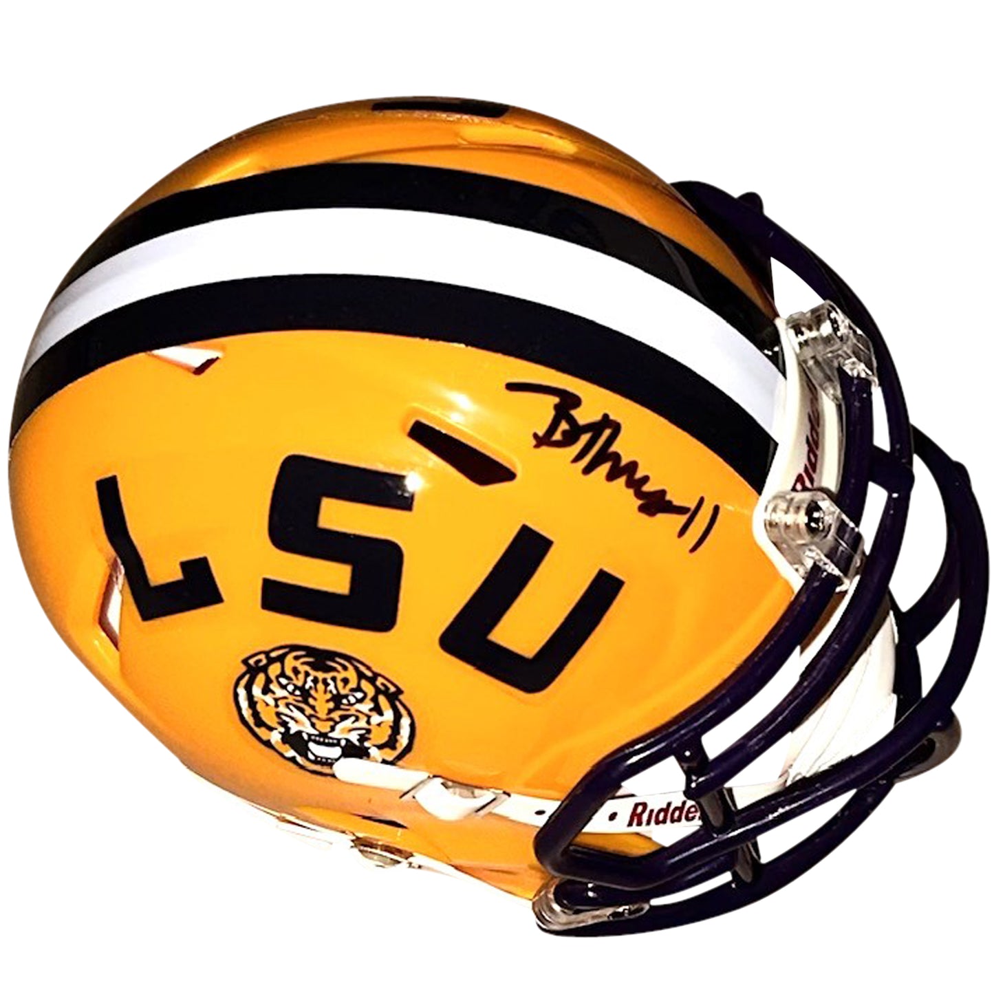 Brian Thomas Jr. Autographed LSU Tigers Mini Helmet - Fanatics