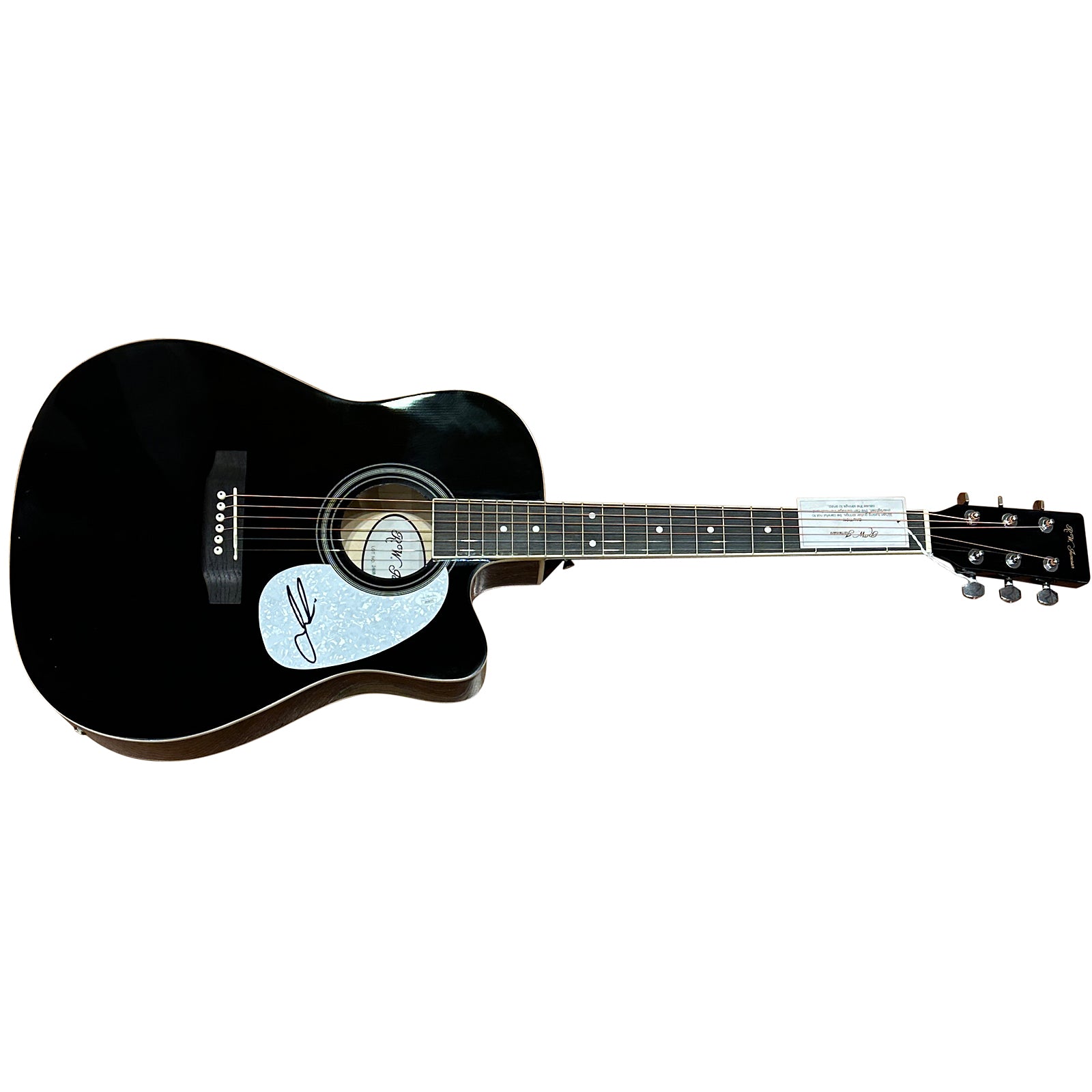 Jon Pardi Autographed Black Acoustic Guitar - JSA