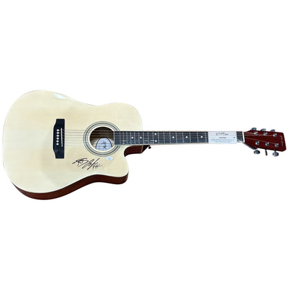 Florida Georgia Line Tyler Hubbard And Brian Kelley Autographed Natural Acoustic Guitar - JSA