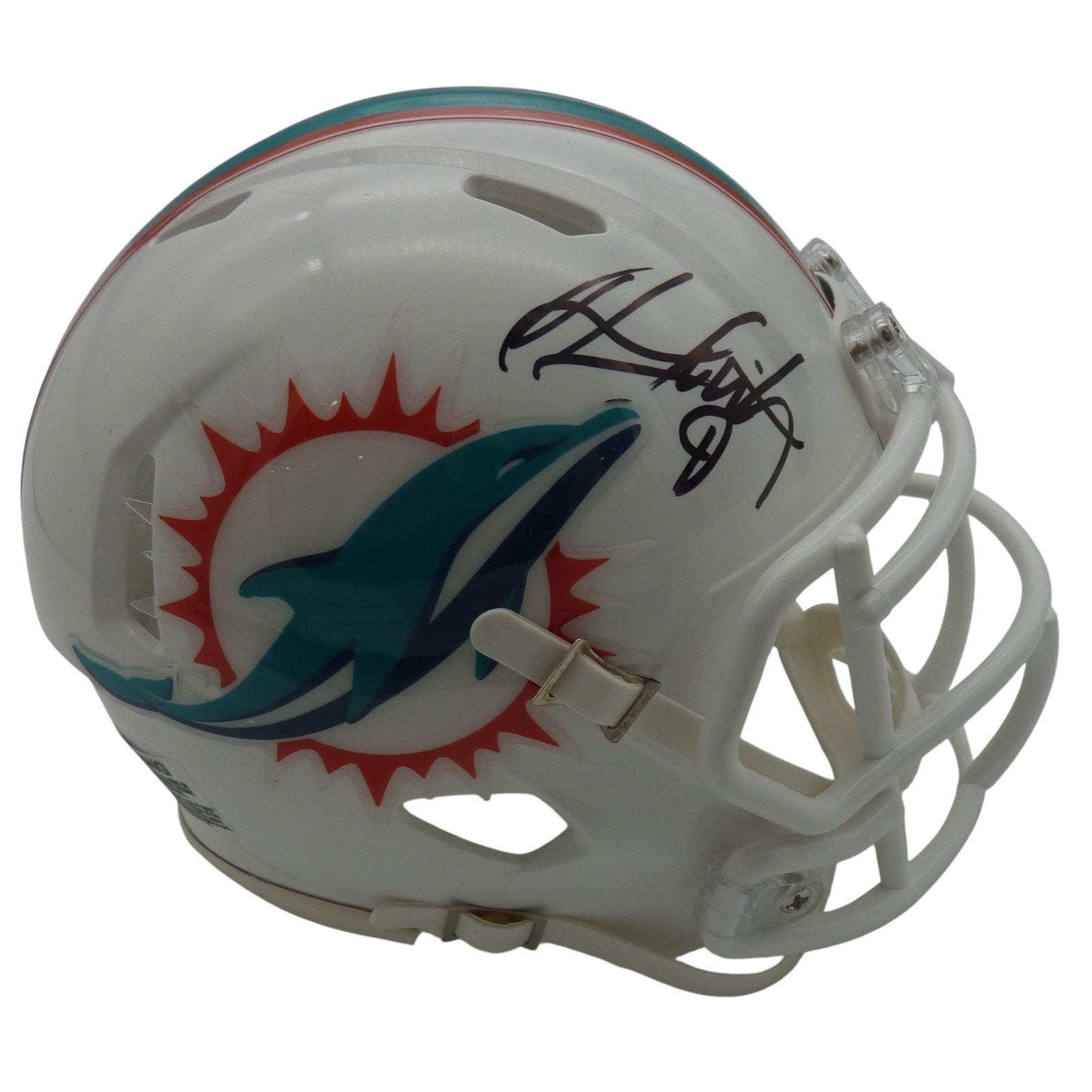 Jonnu Smith Autographed Miami Dolphins Mini Helmet - JSA