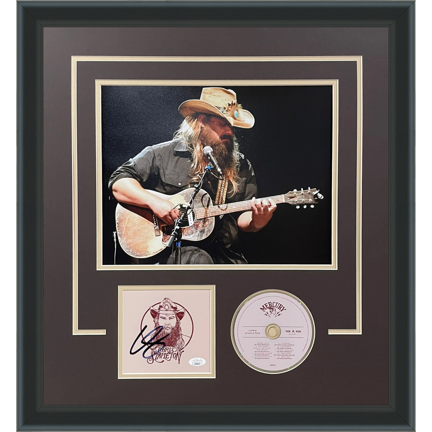 Chris Stapleton Autographed Found a Room Deluxe Framed CD and Cover - JSA