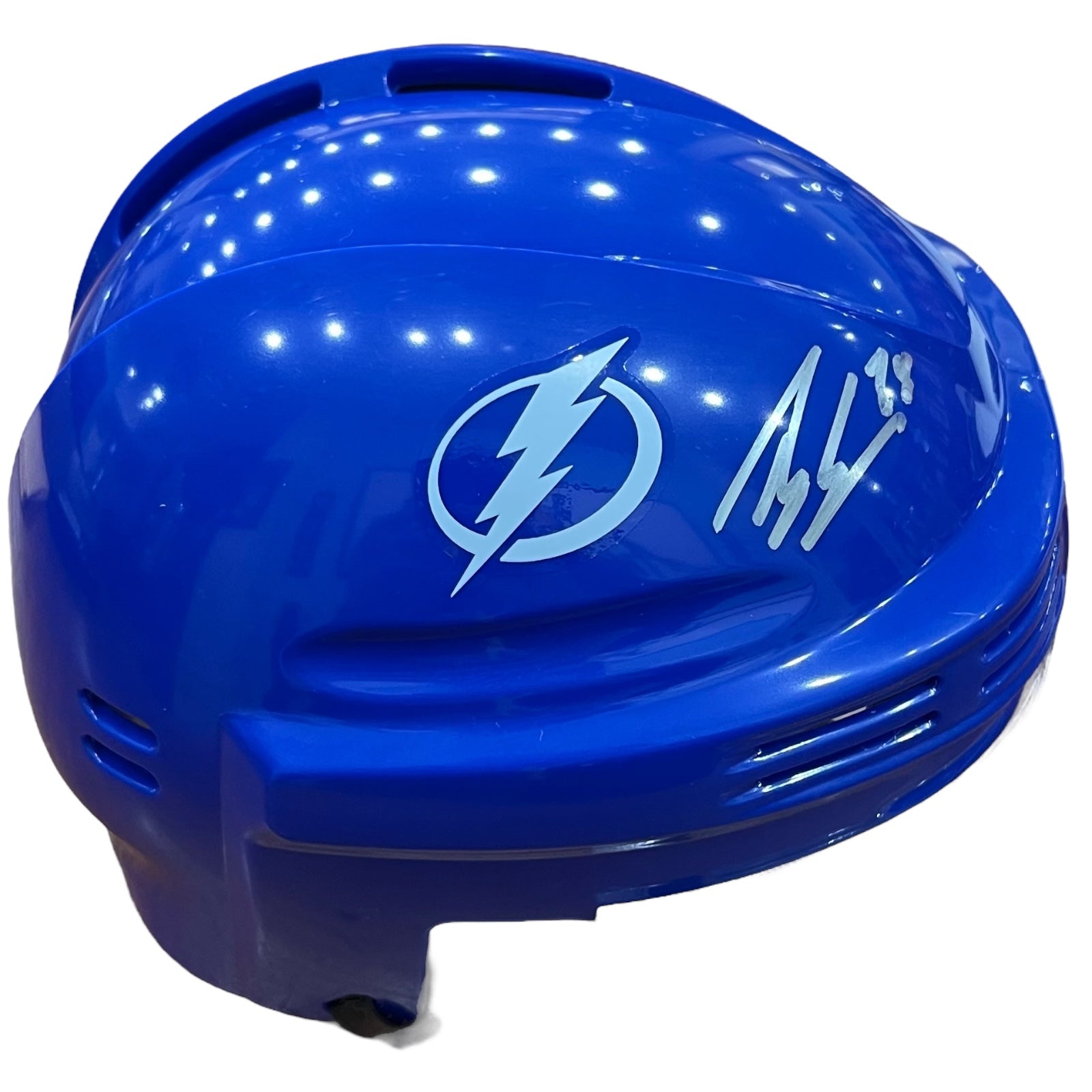 Brandon Hagel Autographed Tampa Bay Lightning Blue Skaters Mini Helmet - JSA