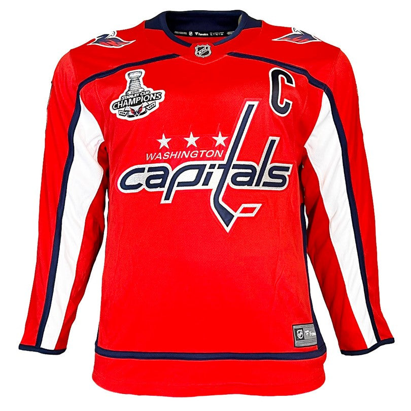 Alex Ovechkin Autographed Washington Capitals (Red #8) Authentic Hockey Jersey with Stanley Cup Patch - Fanatics