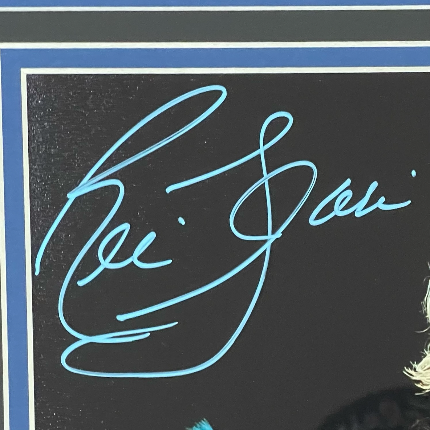 Ric Flair Autographed Wrestling (Blue Robe Horizontal) Deluxe Framed 8x10 Photo - JSA