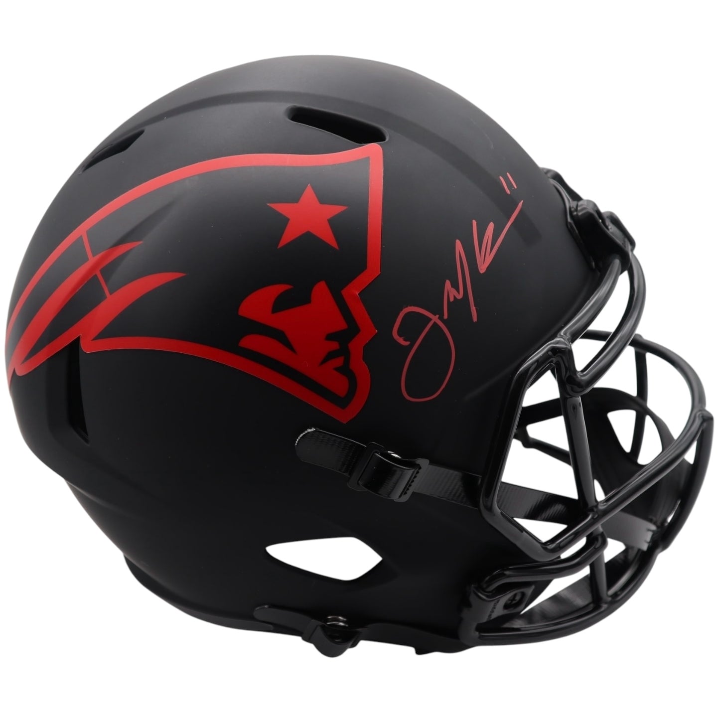 Julian Edelman Autographed New England Patriots (Eclipse Alternate) Full-Size Helmet - JSA