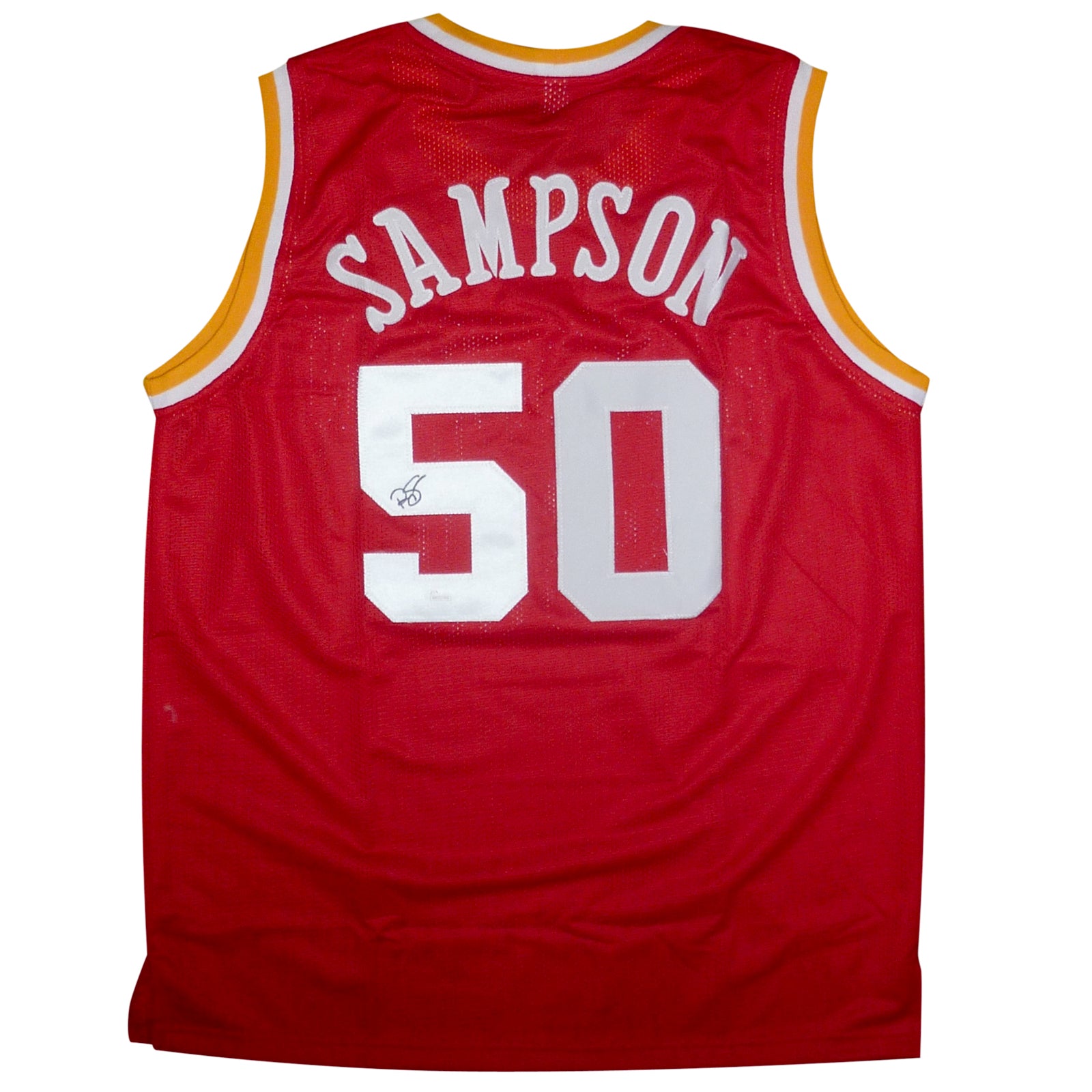 Ralph Sampson Autographed Houston (Red #50) Custom Jersey - JSA