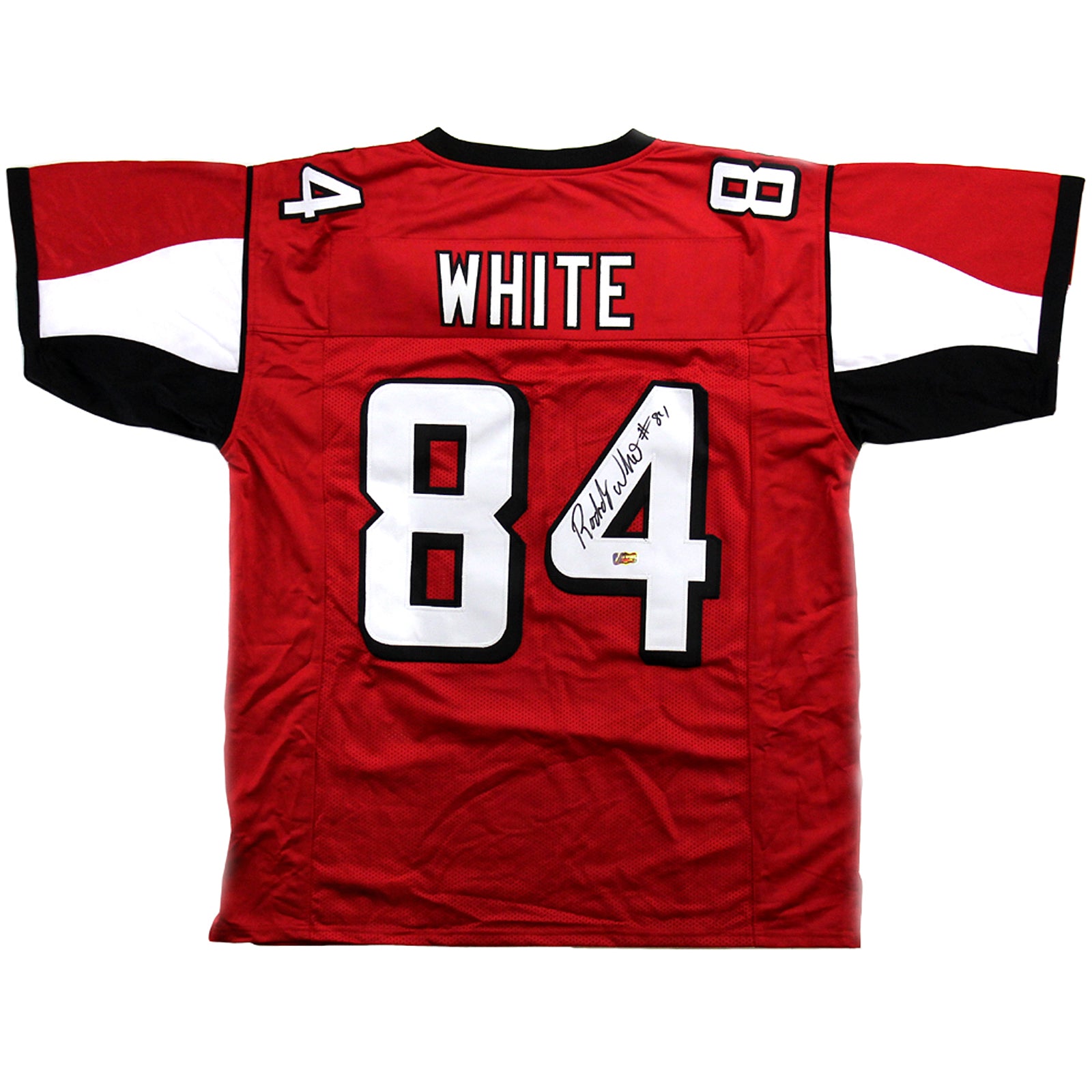 Roddy White Autographed Atlanta Red 84 Custom Jersey JSA Palm Beach Autographs LLC