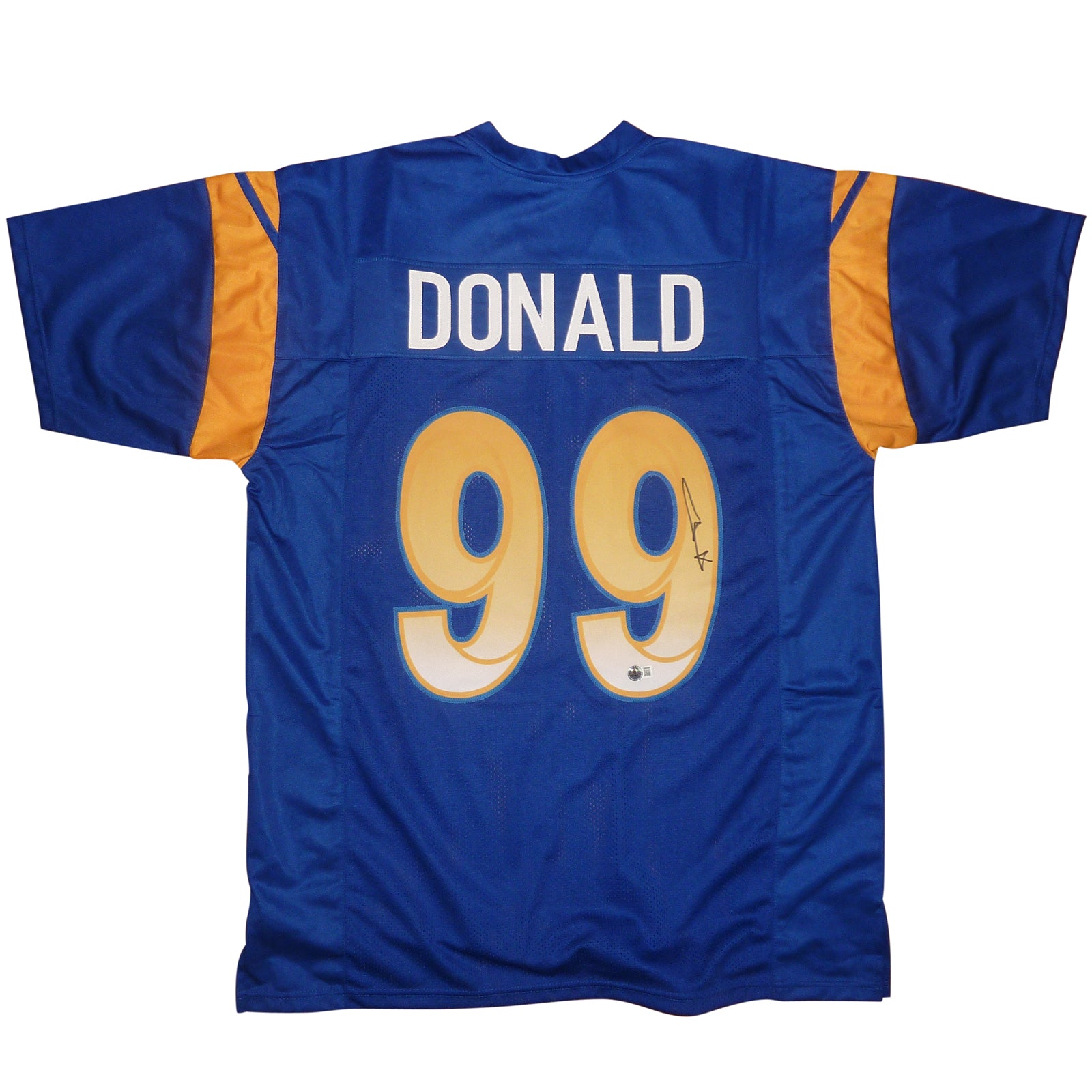 Aaron Donald Autographed Los Angeles (Blue #99) Custom Jersey - JSA