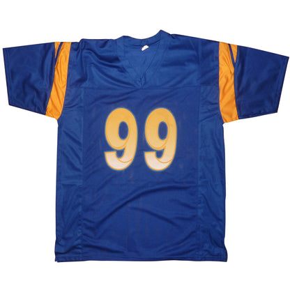 Aaron Donald Autographed Los Angeles (Blue #99) Custom Jersey - JSA