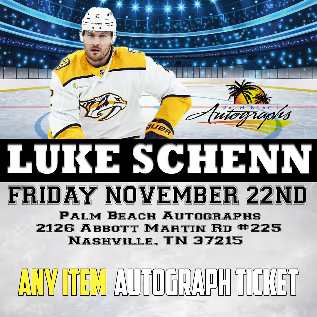 LUKE SCHENN ANY ITEM TICKET - Nashville In-Store Public Signing - November 22nd, 2024 - NOT ELIGIBLE FOR DISCOUNTS OR COUPONS - YOU MUST SELECT AN OPTION OR YOUR ORDER WILL BE CANCELLED