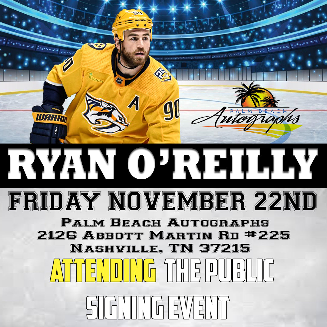 RYAN O'REILLY AUTOGRAPH EVENT - Nashville In-Store Public Signing - November  22nd, 2024