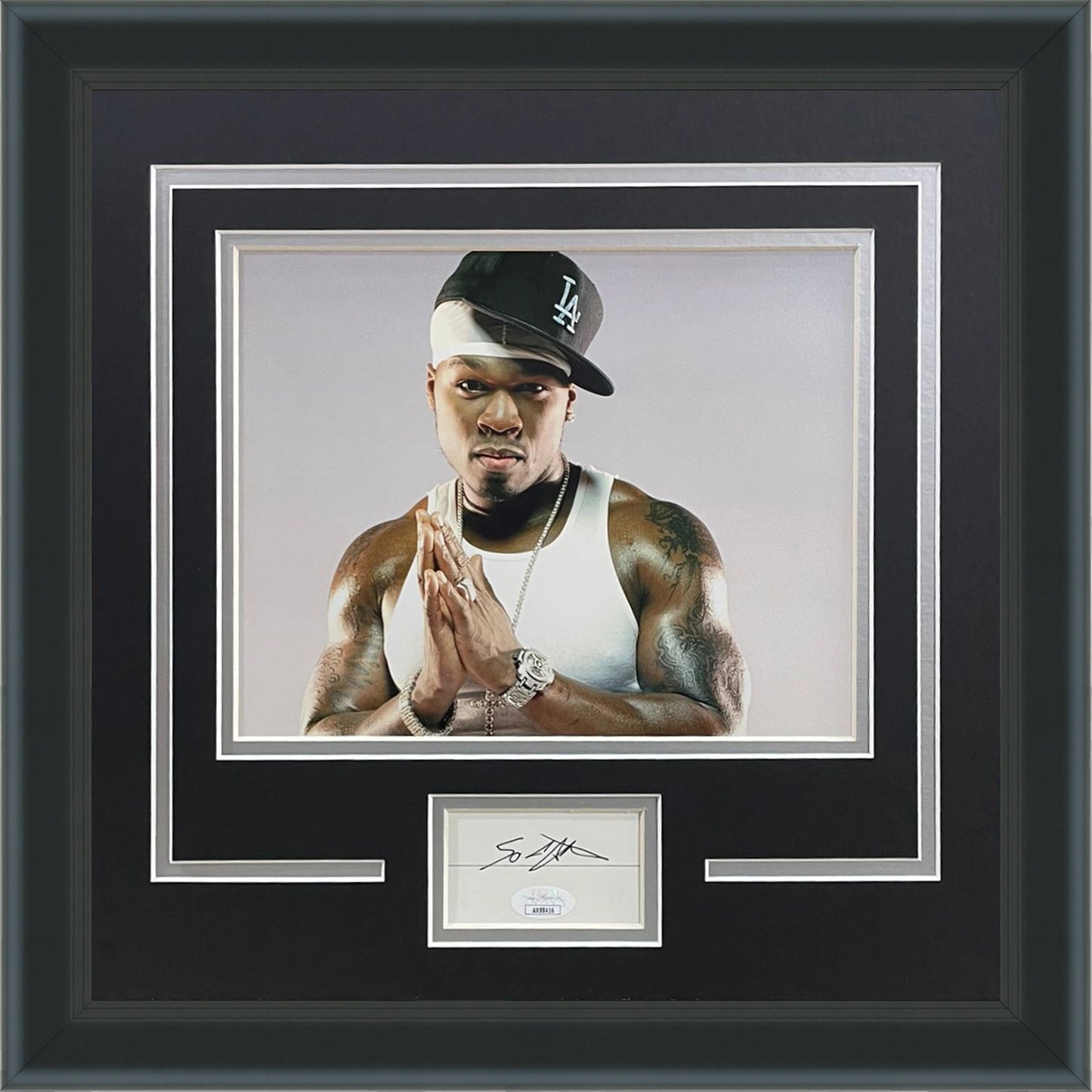 Curtis Jackson 50 Cent Autographed Music "Signature Series" Frame - JSA