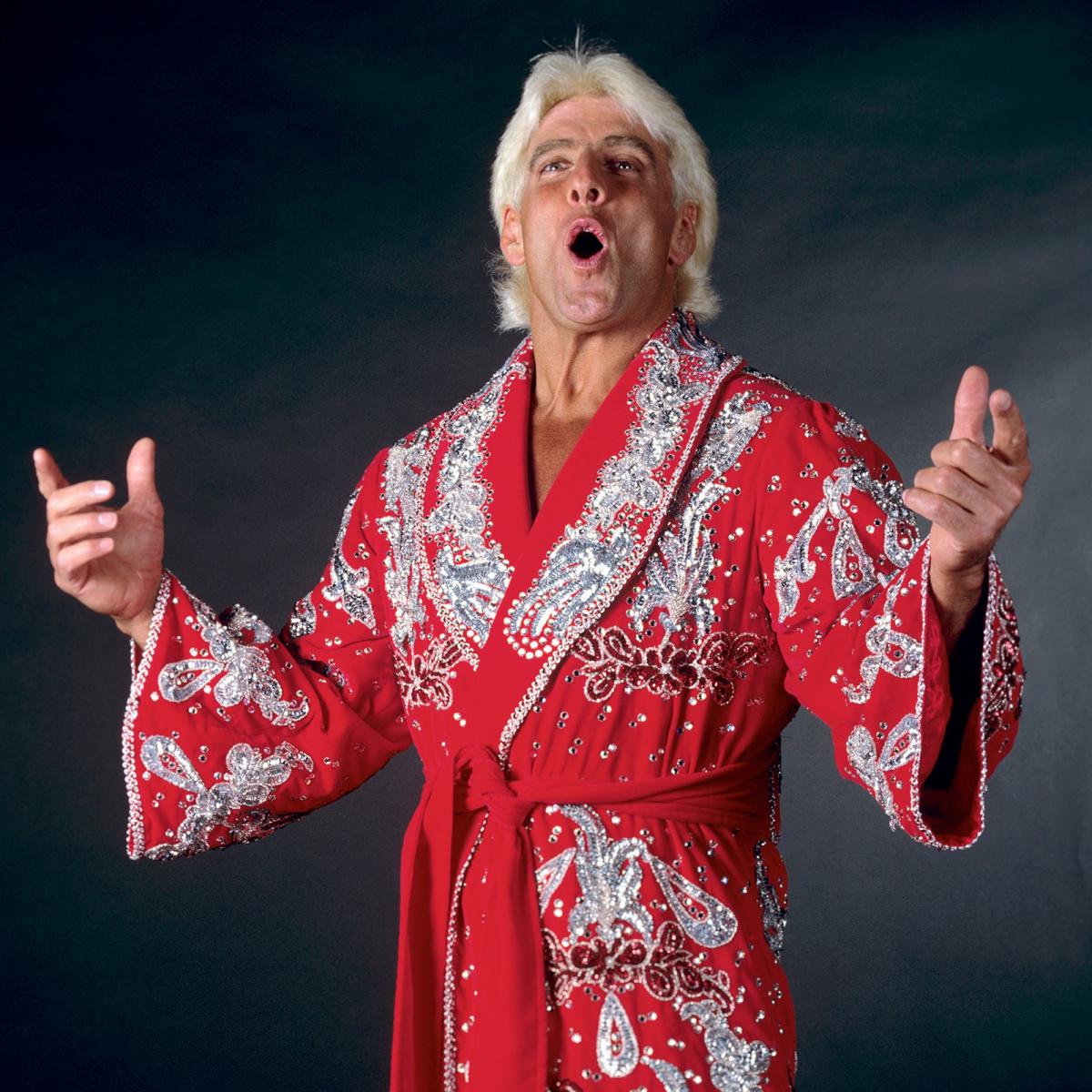 PRESALE - RIC FLAIR SIGNED RED ROBE 8x10 PHOTO