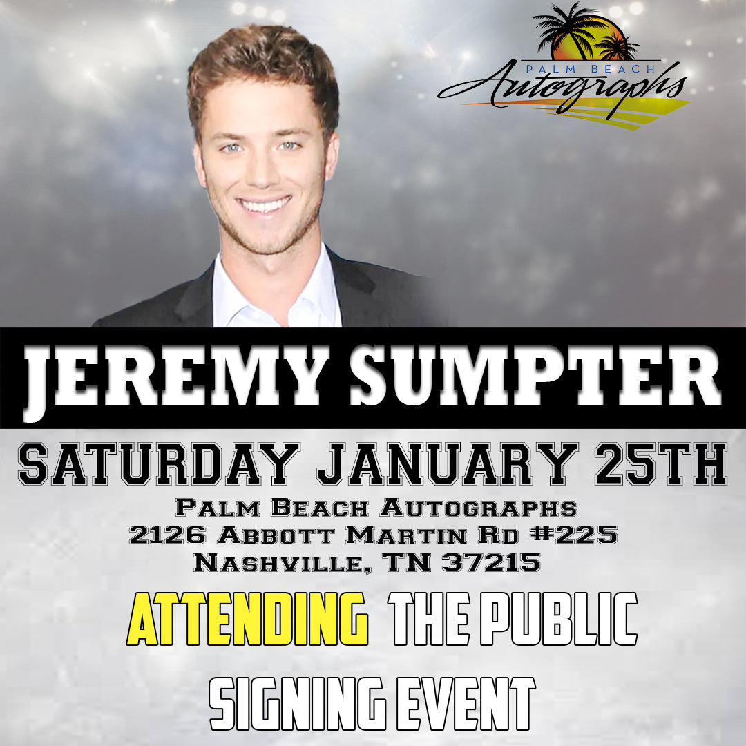 JEREMY SUMPTER AUTOGRAPH EVENT- Nashville In-Store Public Signing - January 25th, 2025