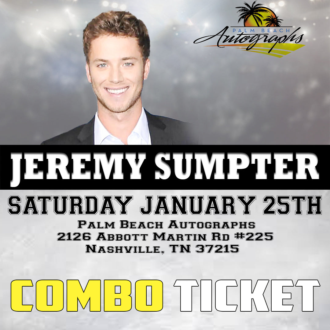 JEREMY SUMPTER COMBO AUTOGRAPH TICKET - Nashville In-Store Public Signing - January 25th, 2025 - NOT ELIGIBLE FOR DISCOUNTS OR COUPONS - YOU MUST SELECT AN OPTION OR YOUR ORDER WILL BE CANCELLED