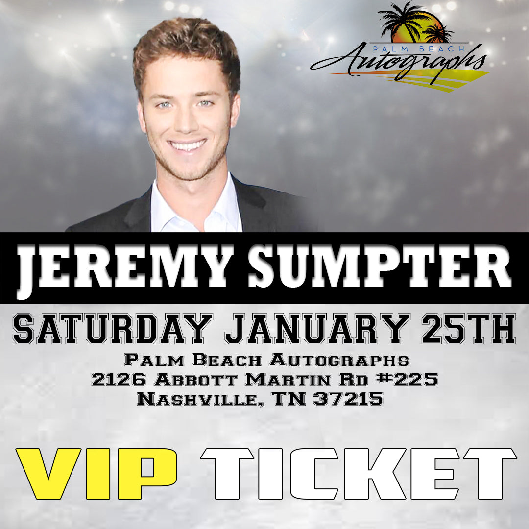 JEREMY SUMPTER VIP TICKET - Nashville In-Store Public Signing - January 25th, 2025 - NOT ELIGIBLE FOR DISCOUNTS OR COUPONS - YOU MUST SELECT AN OPTION OR YOUR ORDER WILL BE CANCELLED