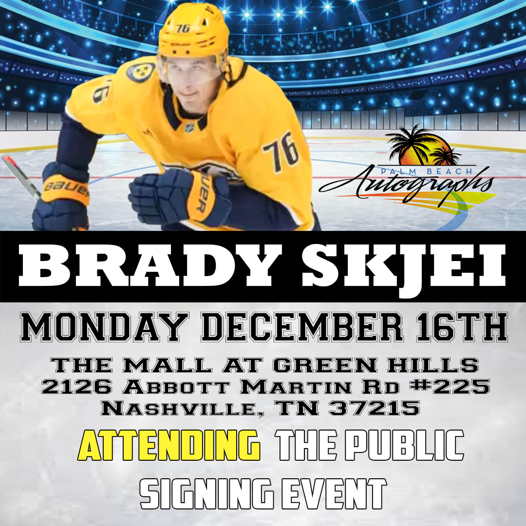 BRADY SKJEI AUTOGRAPH EVENT- Nashville In-Store Public Signing - December 16th, 2024