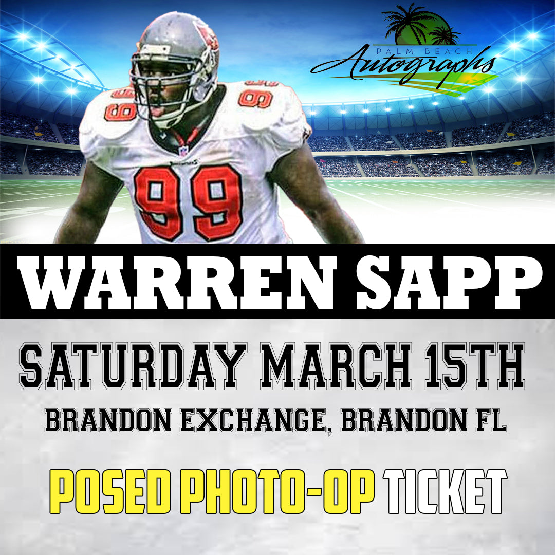 Warren Sapp AUTOGRAPH EVENT - Tampa In-Store Public Signing - March 15th, 2025