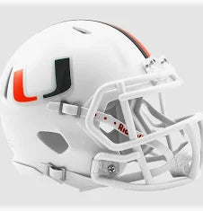 PRESALE - WARREN SAPP AUTOGRAPHED MIAMI HURRICANES MINI HELMET