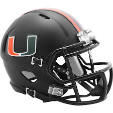 PRESALE - WARREN SAPP AUTOGRAPHED MIAMI HURRICANES BLACK NIGHTS MINI HELMET