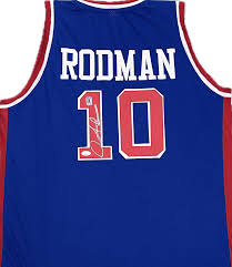 PRESALE - Dennis Rodman Signed Custom Pistons Jersey