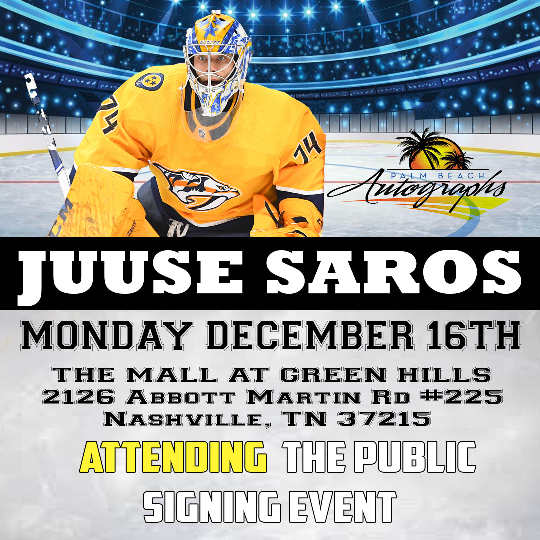 JUUSE SAROS AUTOGRAPH EVENT- Nashville In-Store Public Signing - December 16th, 2024