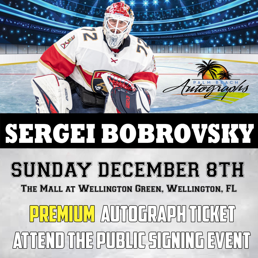 SERGEI BOBROVSKY ANY ITEM TICKET - Wellington In-Store Public Signing - December 8th, 2024 - NOT ELIGIBLE FOR DISCOUNTS OR COUPONS - YOU MUST SELECT AN OPTION OR YOUR ORDER WILL BE CANCELLED