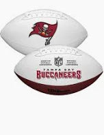 PRESALE - WARREN SAPP AUTOGRAPHED TAMPA BAY BUCS WHITE PANEL LOGO FOOTBALl