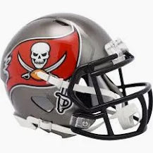 PRESALE - MIKE ALSTOTT AUTOGRAPHED TAMPA BAY BUCS MINI HELMET