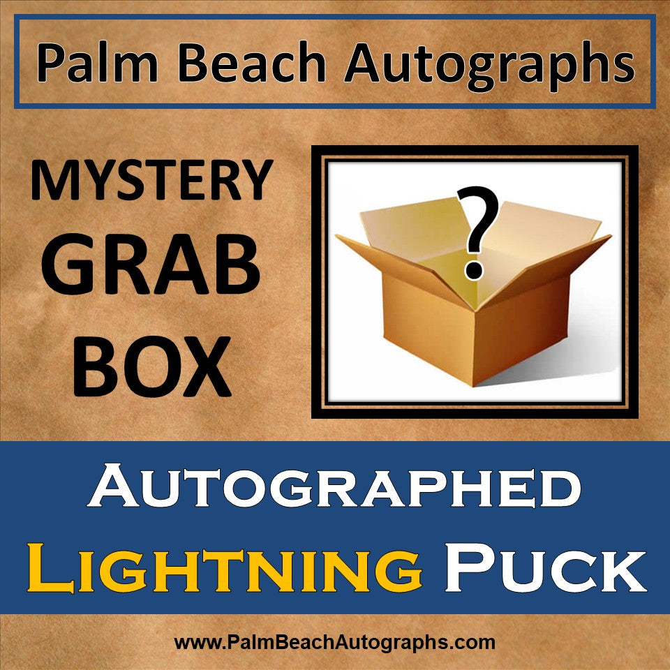 MYSTERY GRAB BOX - Tampa Bay Lightning Autographed Hockey Puck