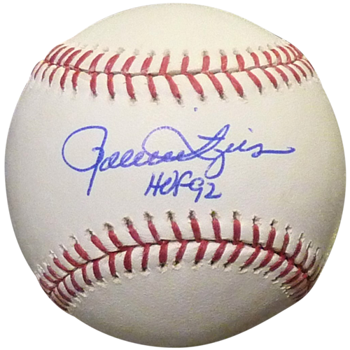 Milwaukee Brewers Rollie Fingers HOF 92 Inscribed Autographed Baseball