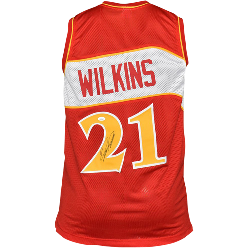 Facsimile Autographed Dominique Wilkins Atlanta Red Reprint Laser Auto  Basketball Jersey Size Men's XL at 's Sports Collectibles Store