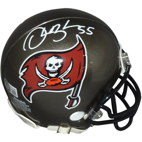 Derrick Brooks Autographed Tampa Bay Buccaneers Mini Helmet - Beckett