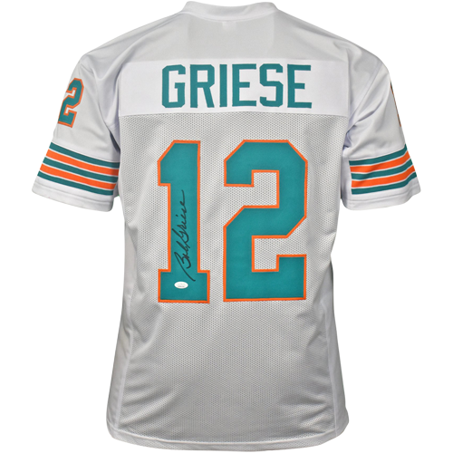 Bob Griese Autographed Miami Dolphins (White #12) Jersey - JSA