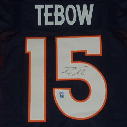 Tim tebow best sale autographed jersey