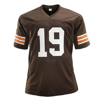 : Bernie Kosar Jersey #19 Cleveland Custom Stitched Brown Football  Various Sizes New No Brand/Logos Size M : Everything Else