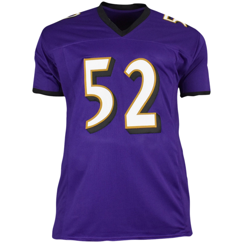 Ray Lewis Baltimore Ravens Purple Authentic #52 Football Jersey