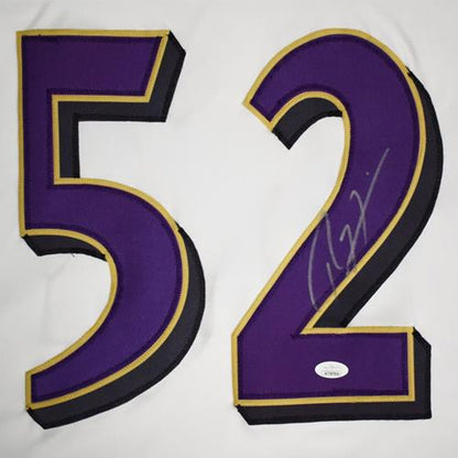 Ray Lewis Autographed Baltimore Ravens (Black #52) Jersey – Palm