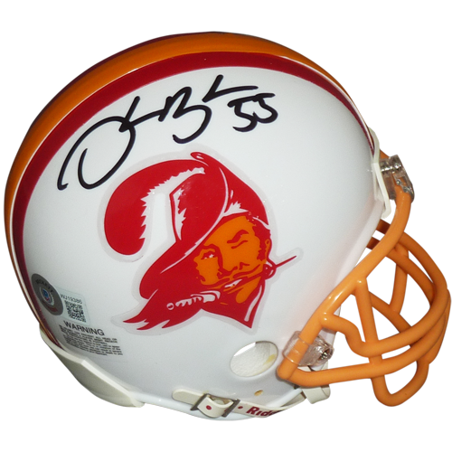 Derrick Brooks Autographed Tampa Bay Buccaneers (Throwback) Mini Helmet - Beckett