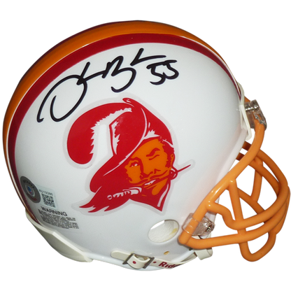 Derrick Brooks Autographed Tampa Bay Buccaneers (Throwback) Mini Helmet - Beckett