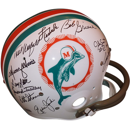 Sold at Auction: 1972 Dolphins Perfect Season Team Signed Helmet