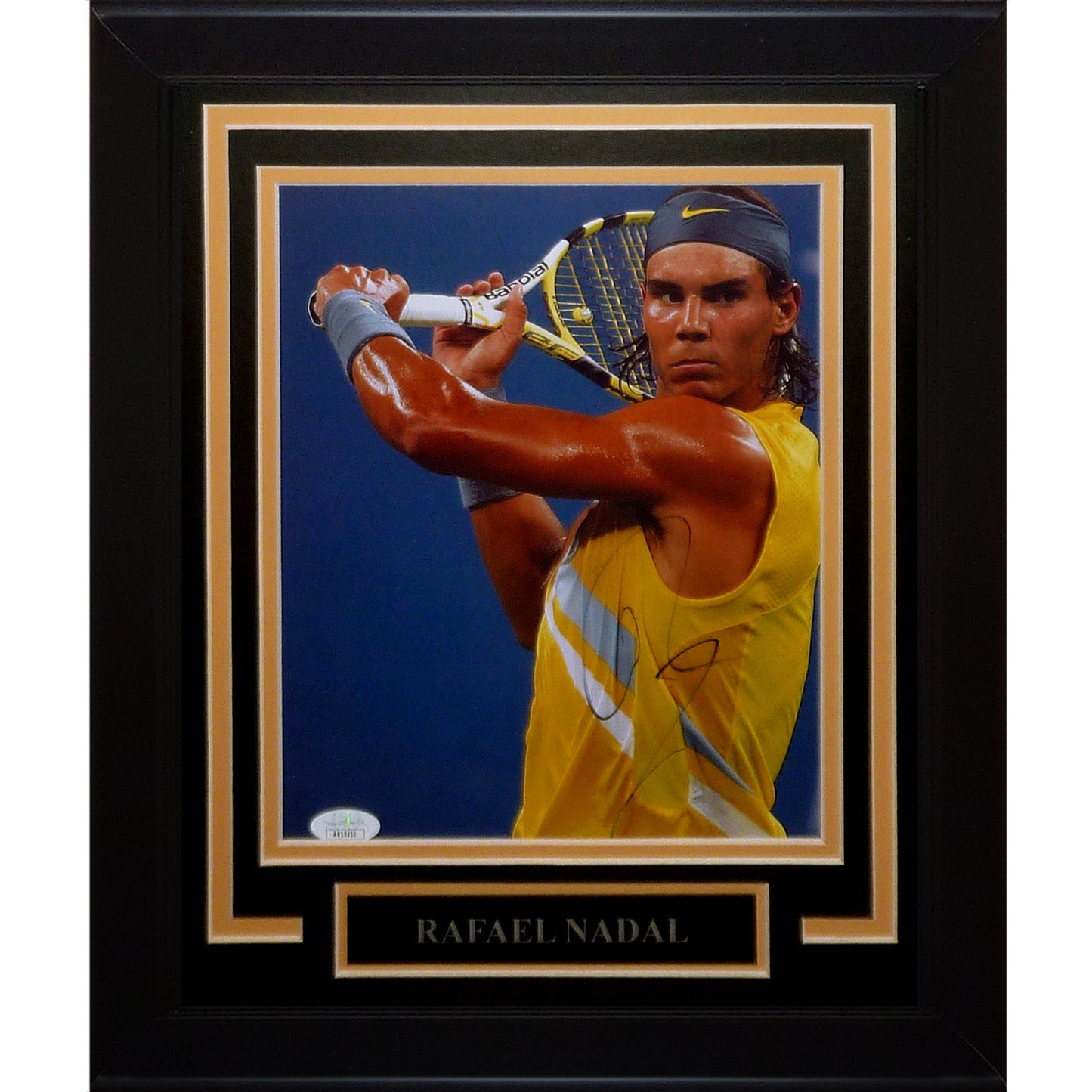 Rafael Nadal Autographed Tennis Deluxe Framed 8x10 - PSA