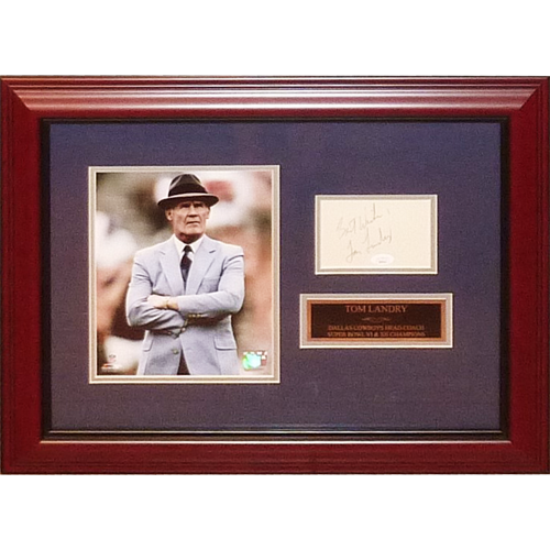 Jimmy Johnson Autographed Dallas Cowboys Signature Series Frame - JSA