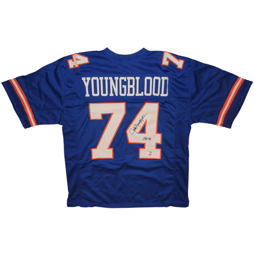 Jack Youngblood Autographed Florida Gators (Blue #74) Custom Jersey